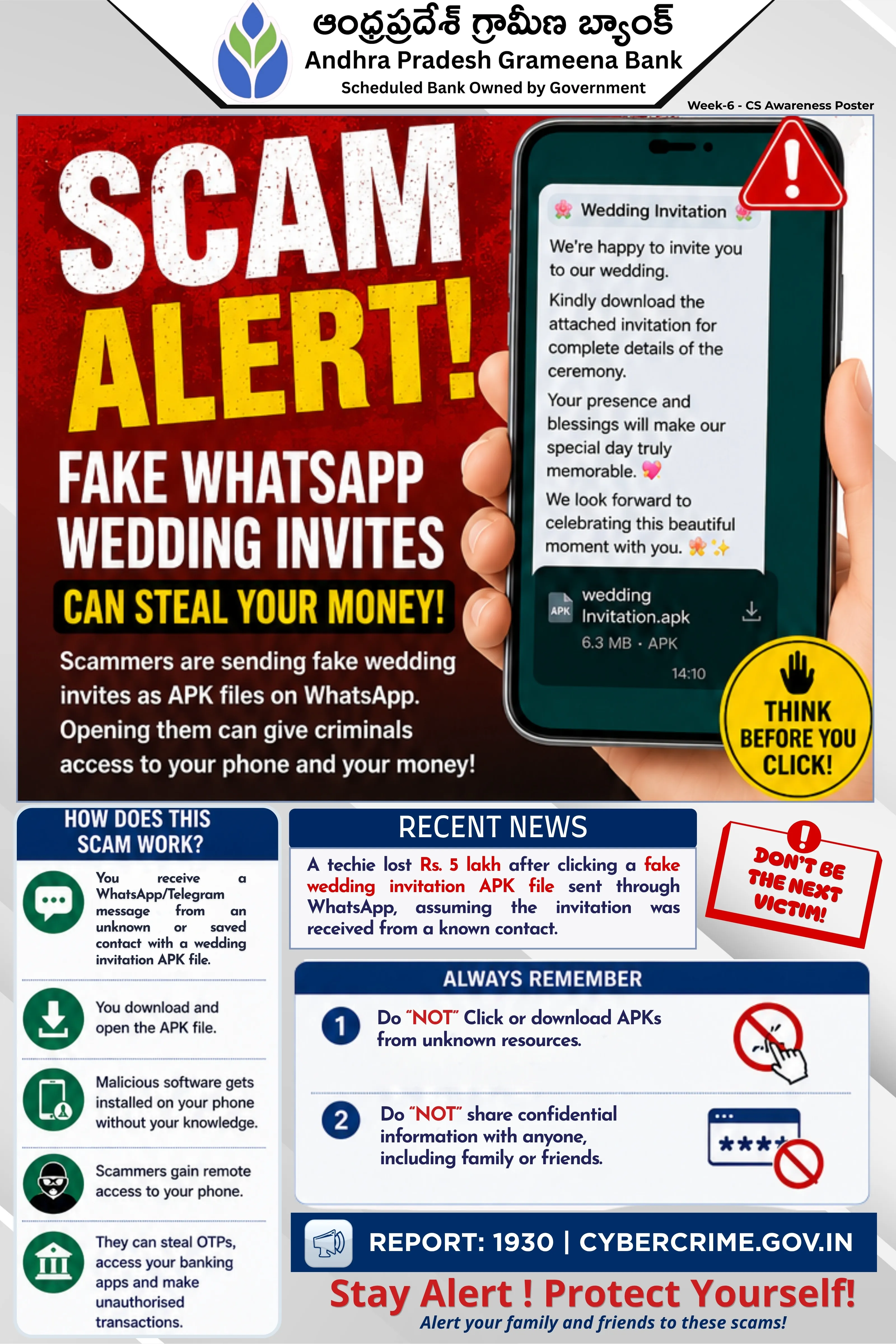 Week 6 - Fake Wedding Invite APK Scam